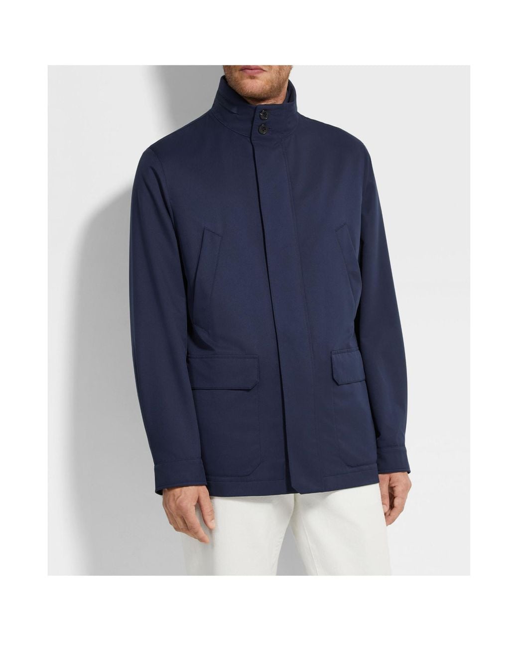 Zegna Blue 250Cc Field Jacket for men