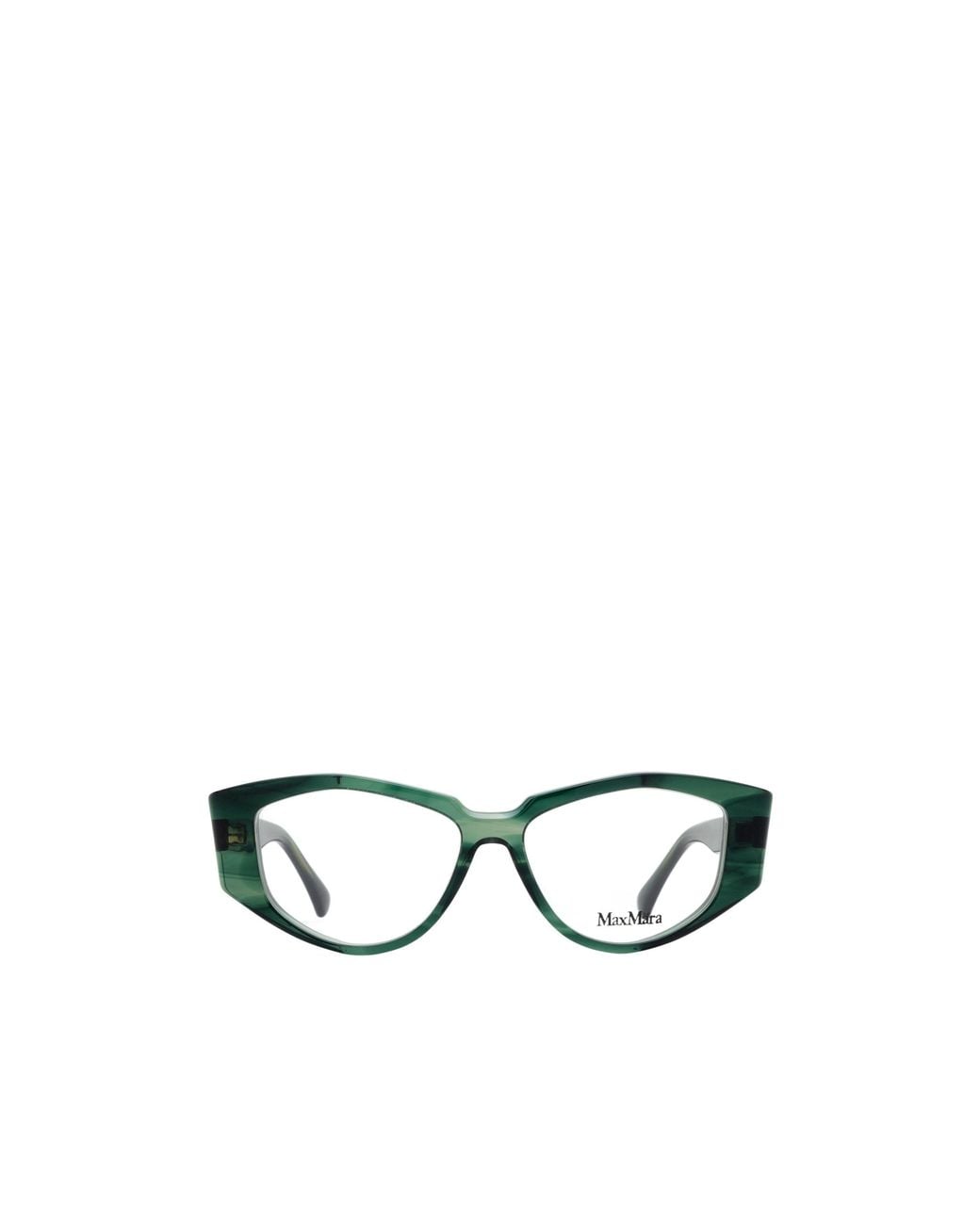 Max Mara White Irregular Frame Glasses