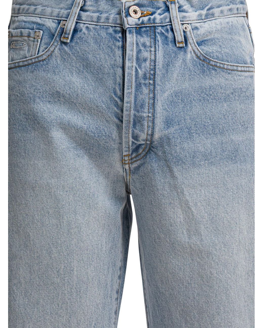 GALLERY DEPT. Blue Melrose Logo Patch Straight-Leg Jeans for men