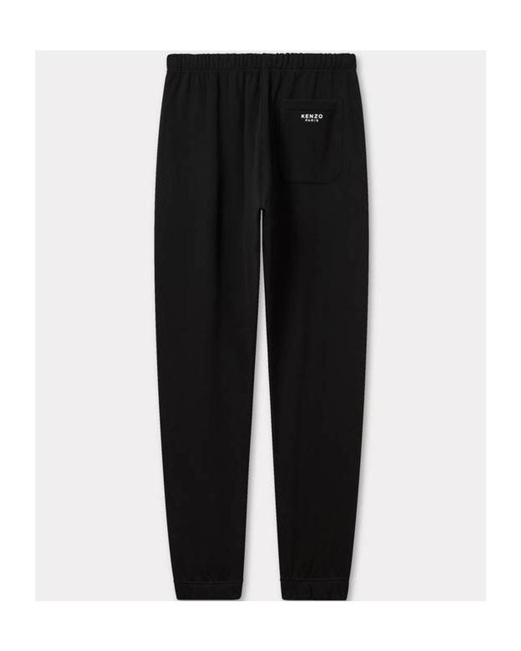 KENZO Black Pop Embroidered Jog Pants for men
