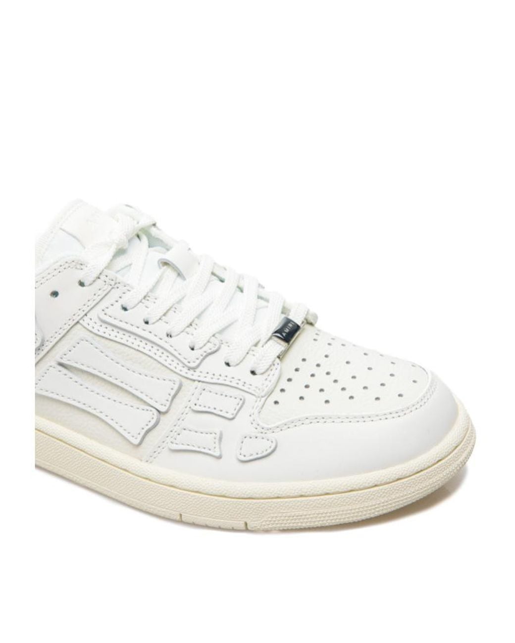 Amiri White Bone Patch Low-Top Sneakers for men