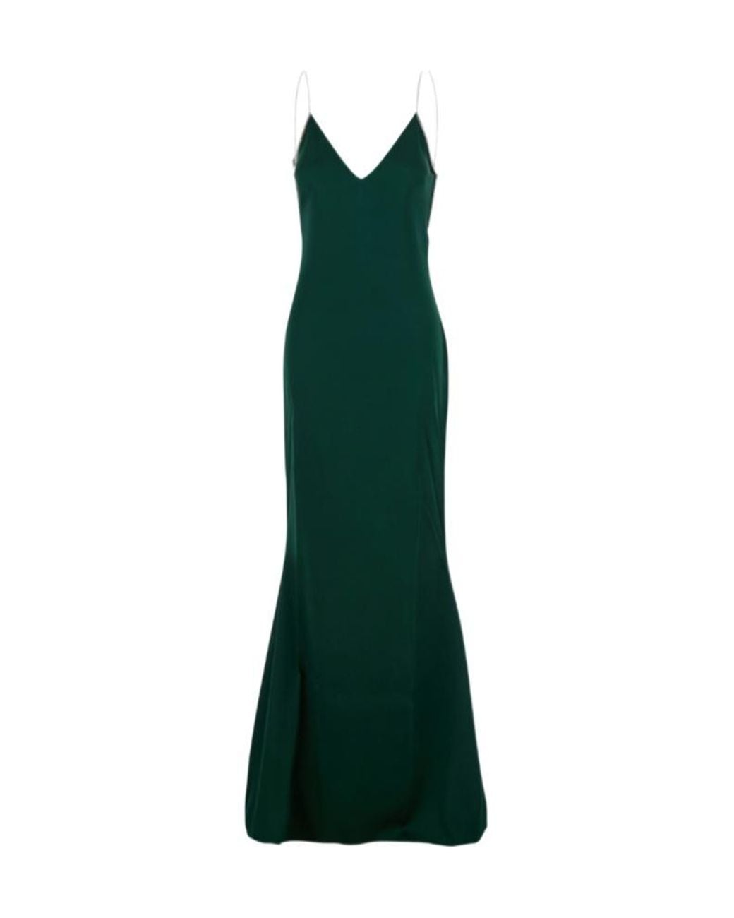 Tom Ford Green Crystal-Trim Strappy Dress