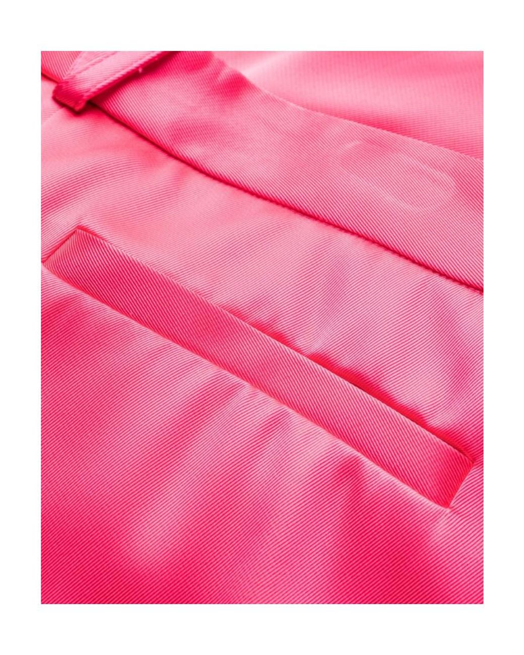 Versace Pink High-Waisted Wide-Leg Cargo Pants