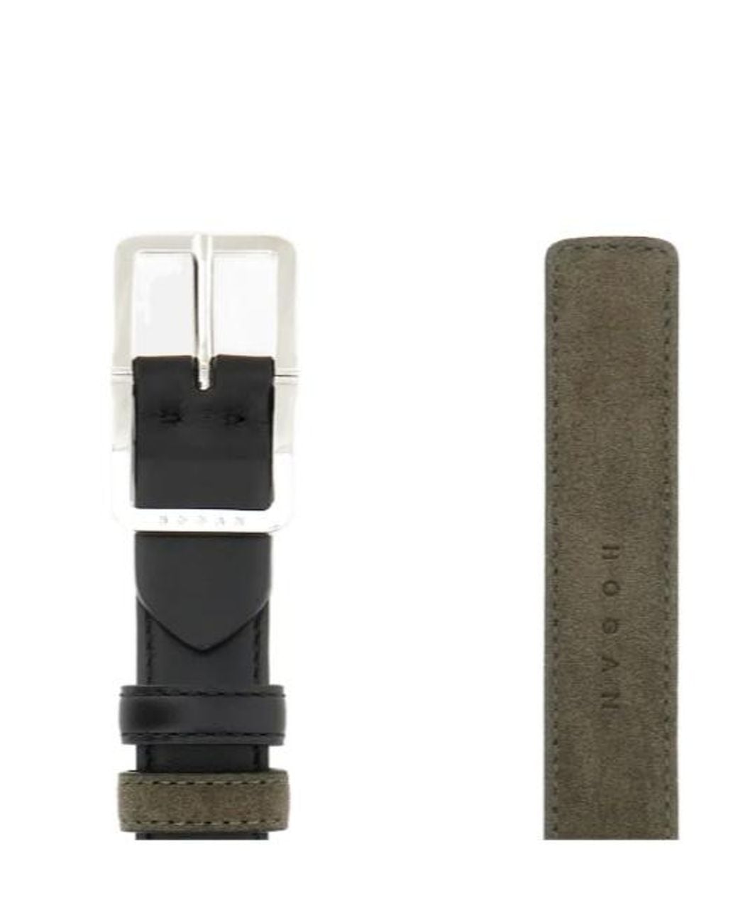 Hogan White Buckle-Fastening Belt