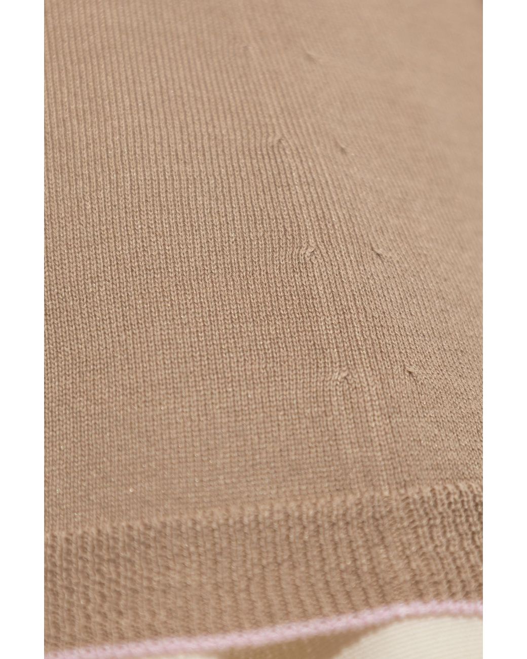Fabiana Filippi Natural Short-Sleeve Knitted Top
