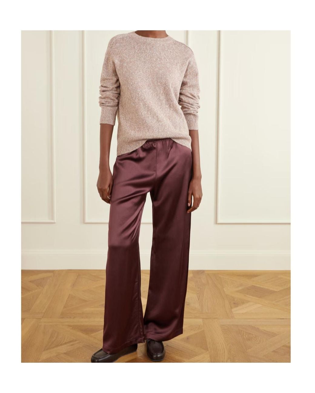 Varley Pink Organic Cotton And Linen-Blend Sweater