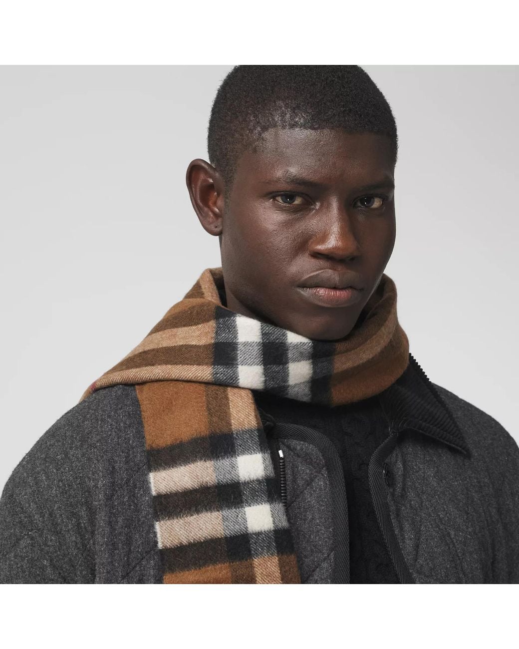 Burberry Brown The Classic Checked Scarf for men