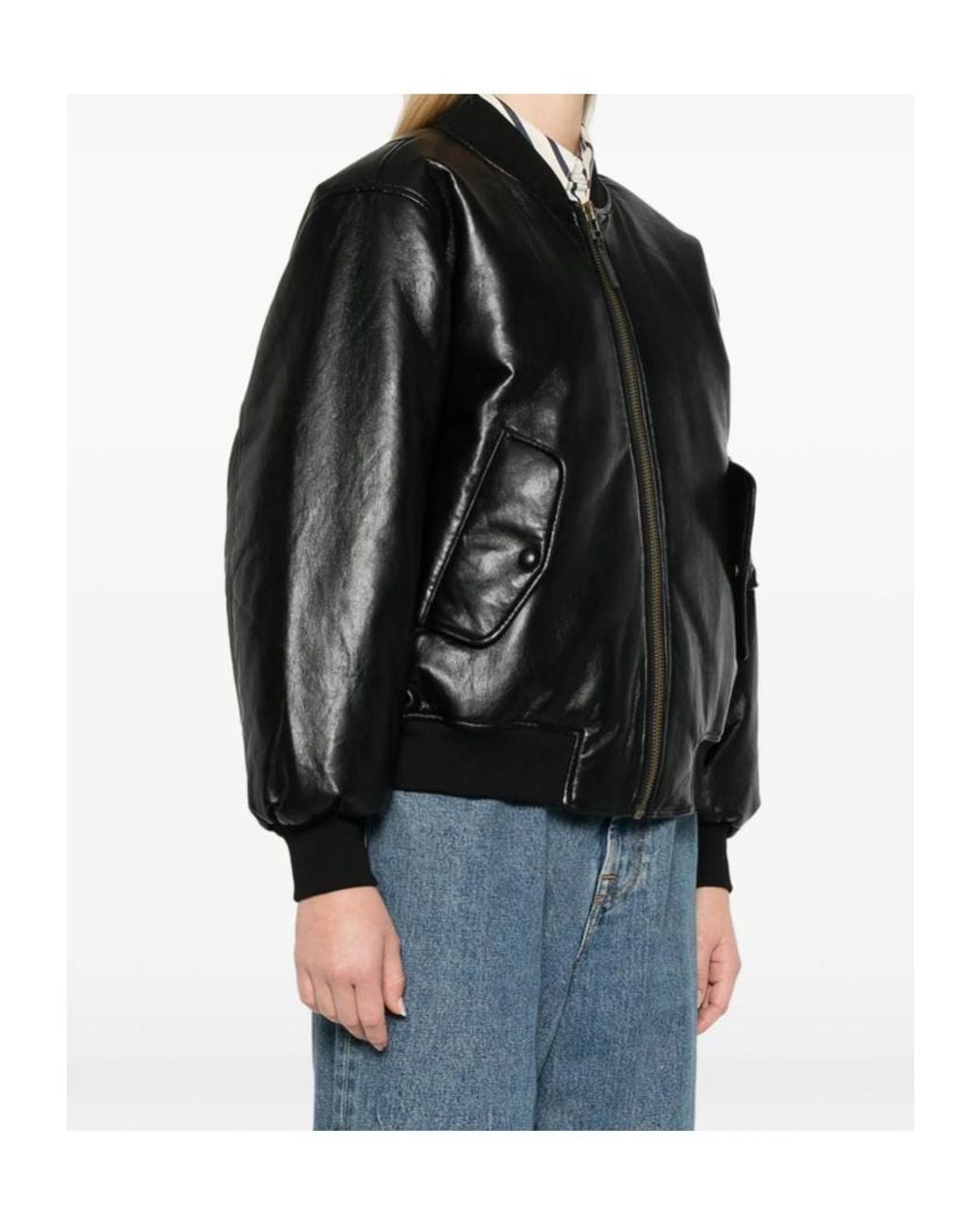 Anine Bing Black Leon Bomber Jacket