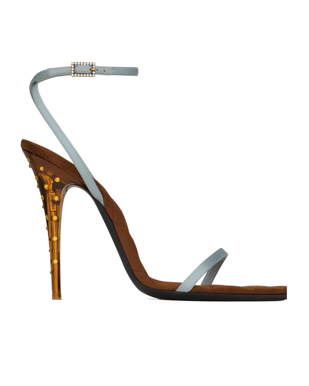 Saint Laurent White Ivresse High-Heeled Sandals