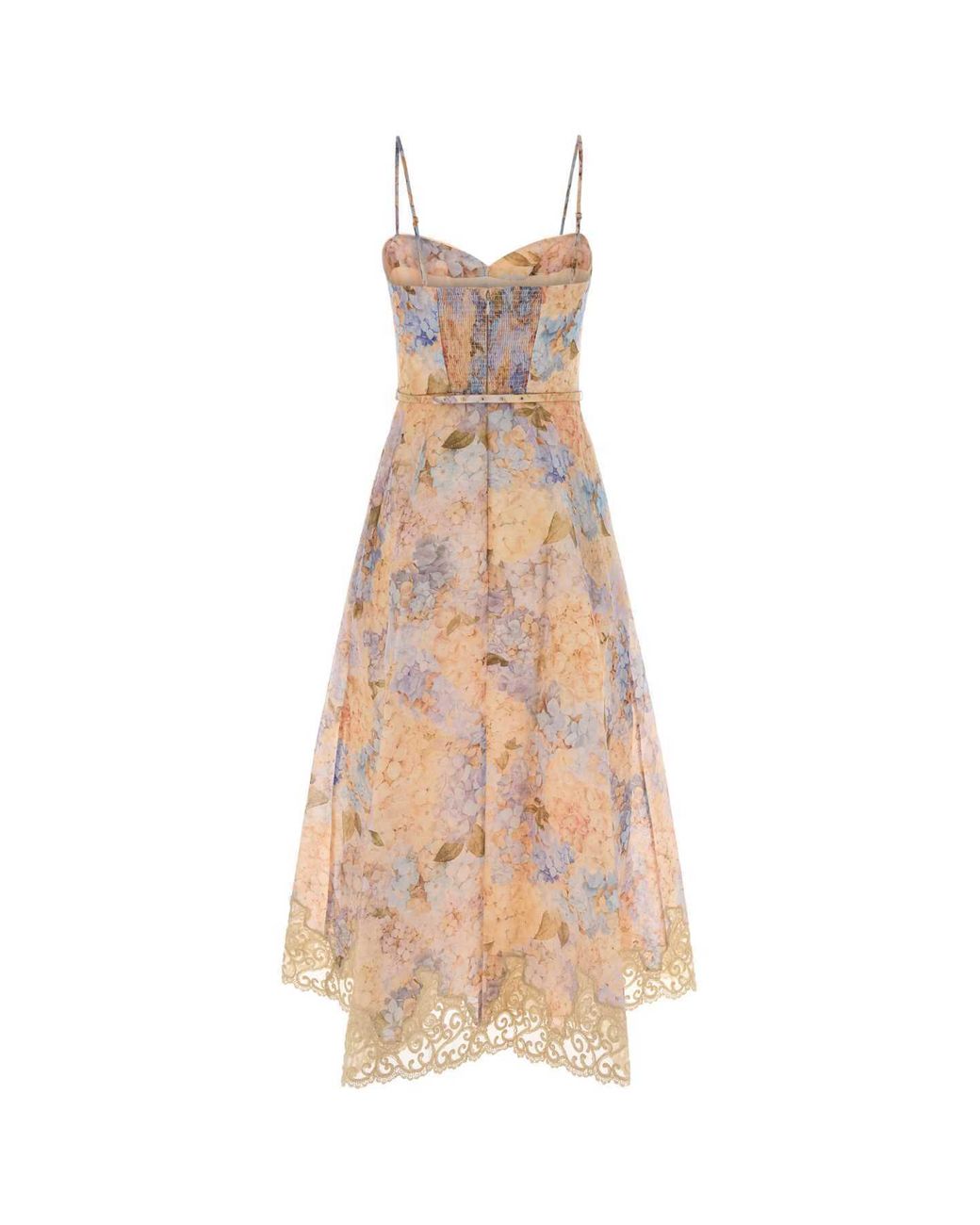 Zimmermann Pink Valiant Tucked Midi Dress