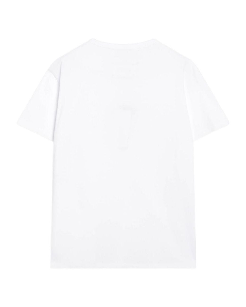 Maison Margiela White Crewneck Short-Sleeved T-Shirt