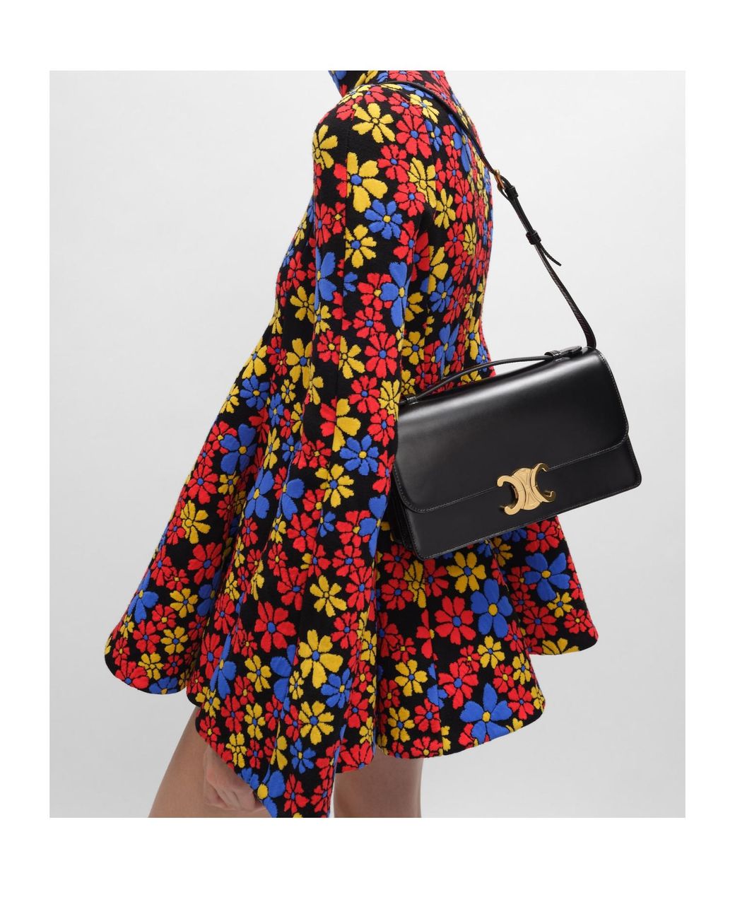 Céline Black Medium Triomphe Folio