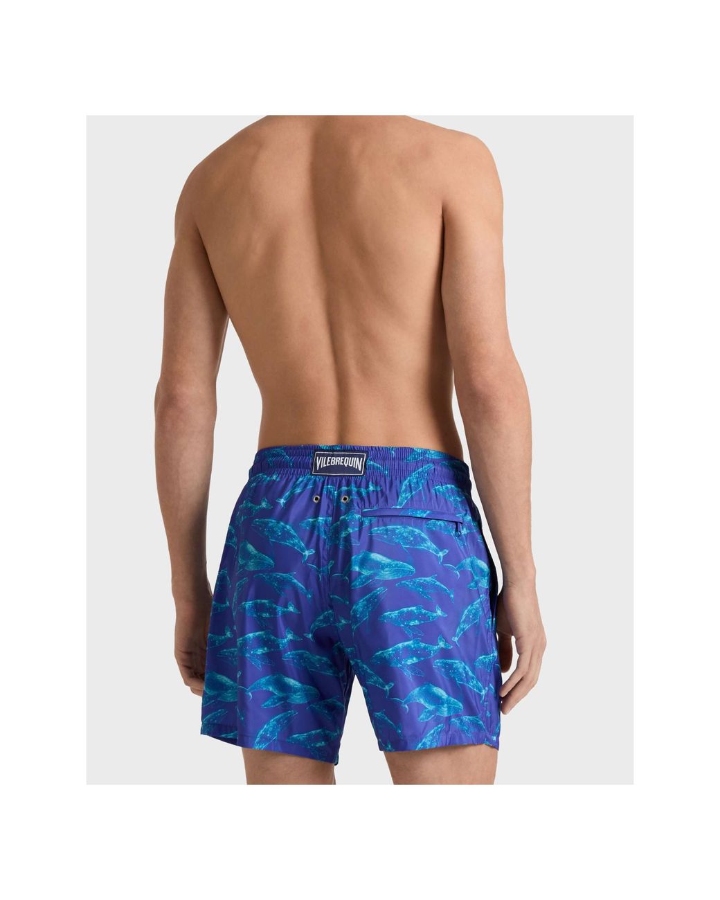 Vilebrequin Blue Mahej Printed Swim Shorts for men