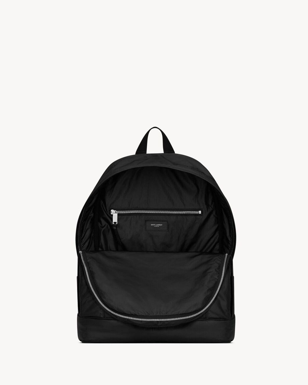 Saint Laurent Black City Zip-Up Backpack for men