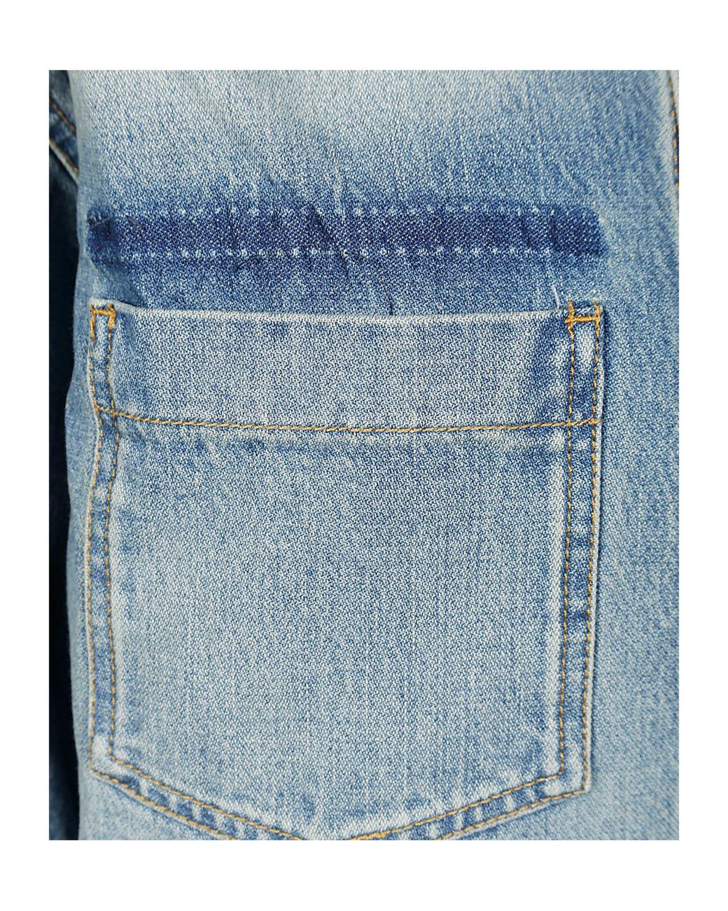 Victoria Beckham Blue Classic-Collar Denim Shirt