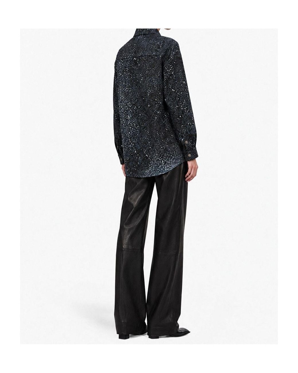 GIUSEPPE DI MORABITO Blue Embellished Denim Jacket