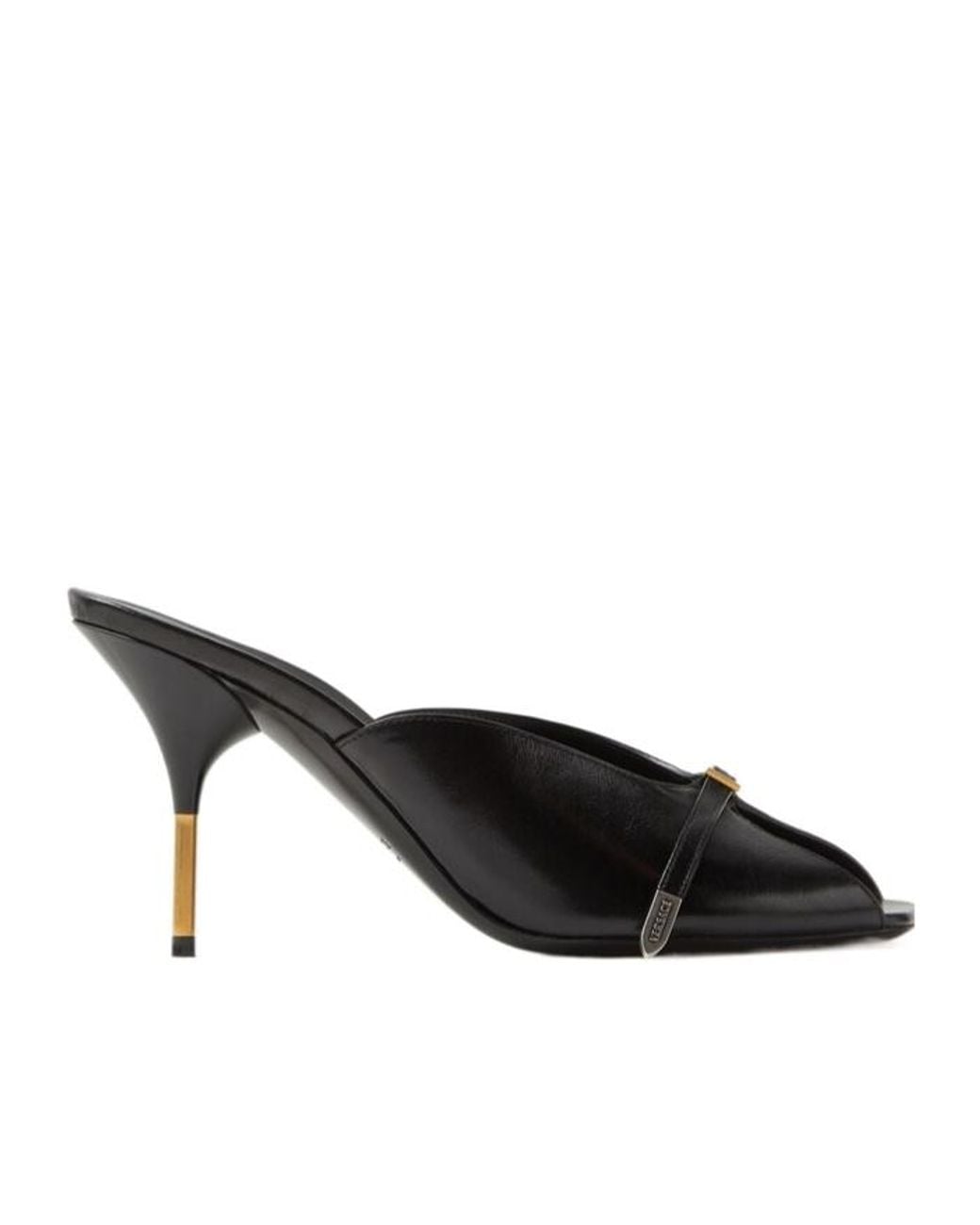 Versace Black Nyx High-Heeled Mules
