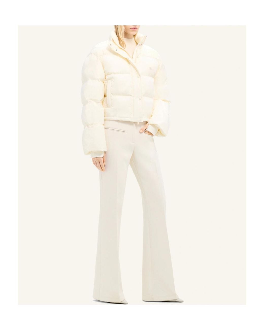 Courreges White Courrèges Short Puffer Jacket
