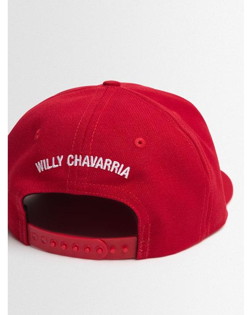 Willy Chavarria Red Diablo Baseball Cap for men