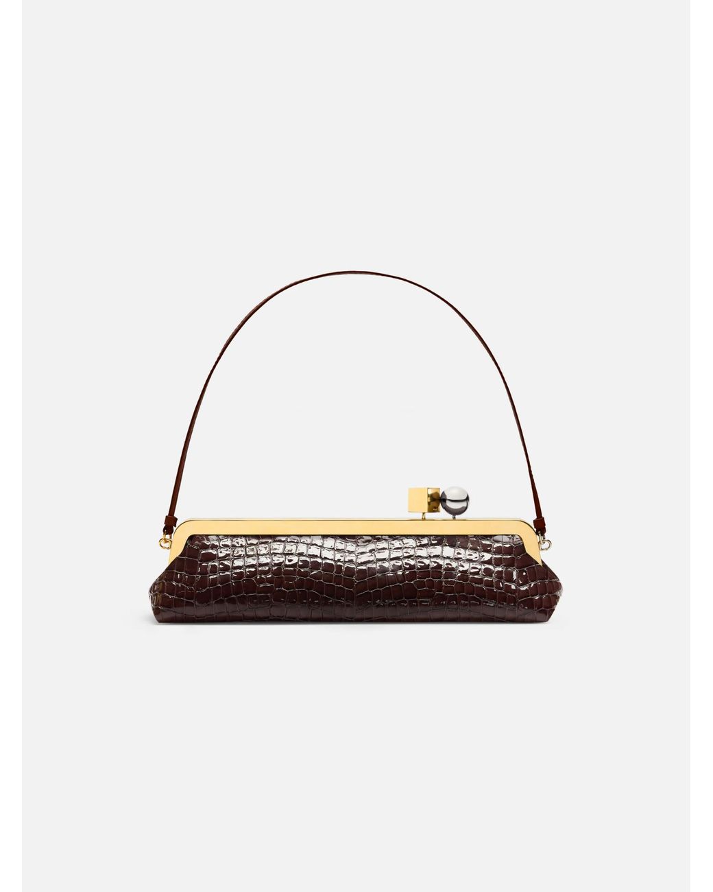 Jacquemus Metallic La Pochette Salon Frame Clutch Bag