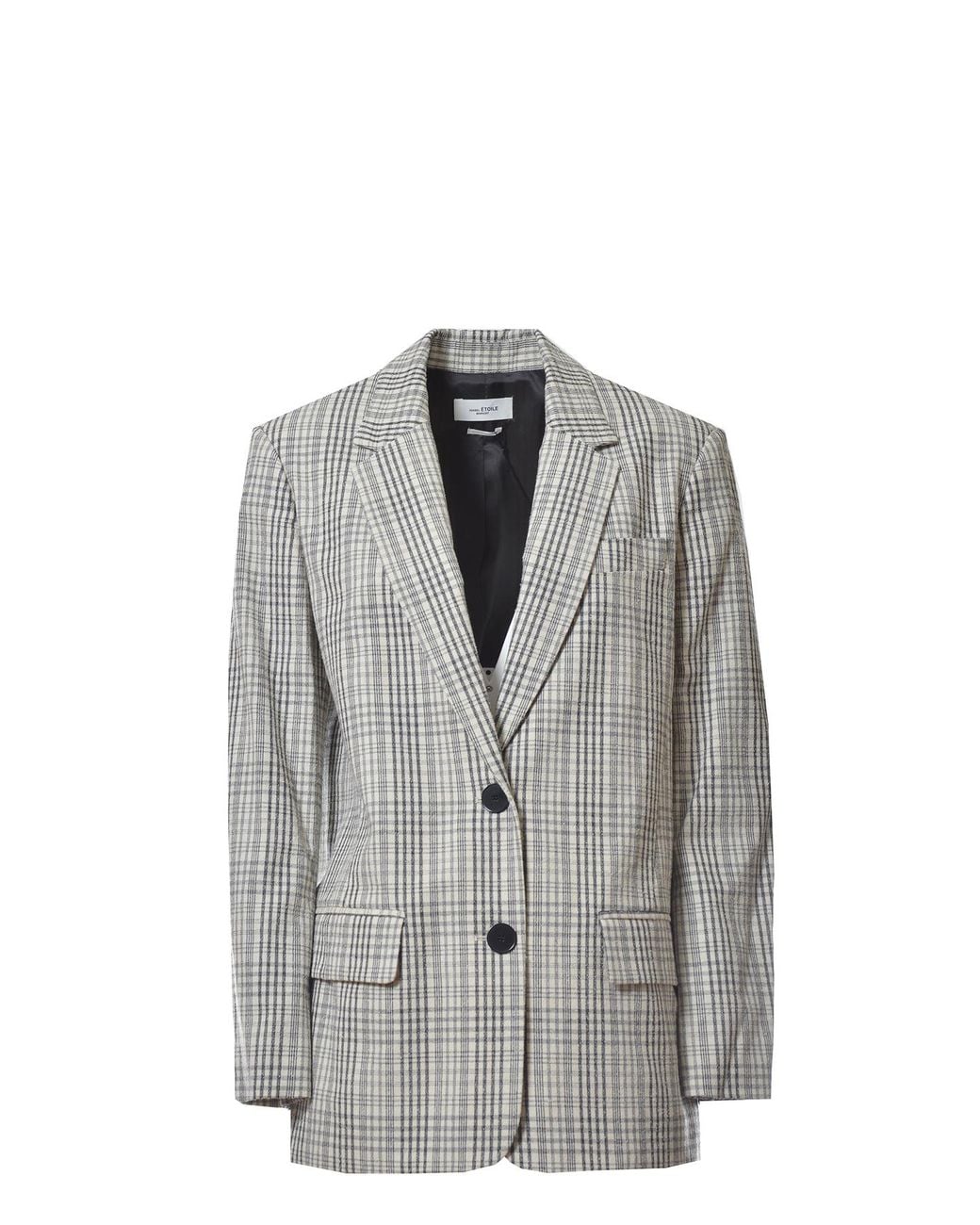 Isabel Marant Gray Checked Suit Coat