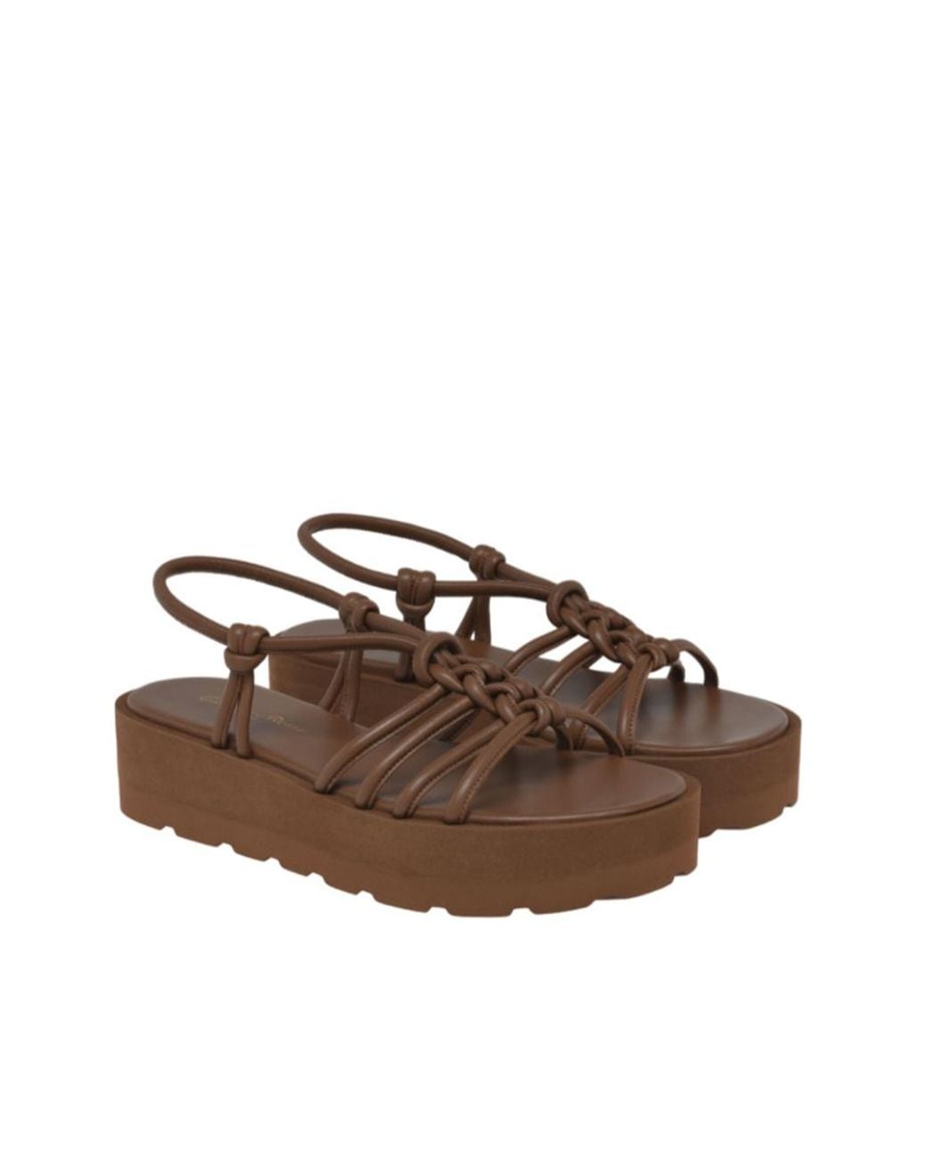Gianvito Rossi Brown Platform Sandals