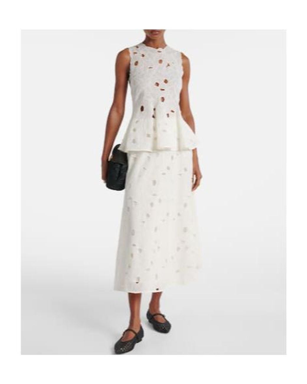 Ulla Johnson White Hard-Woven Long Dress