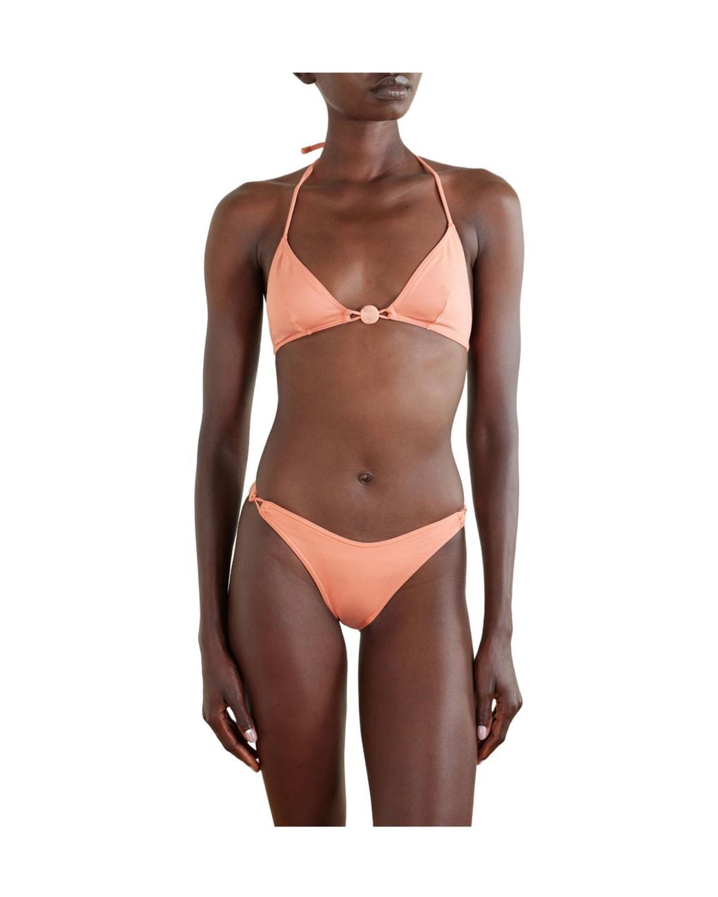 Eres White Solid Color Bikini Bottoms