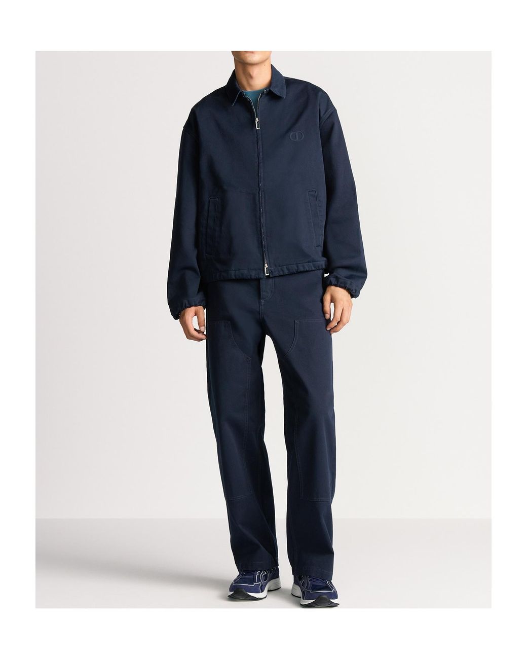 Dior Blue Cd Icon Zipped Jacket for men