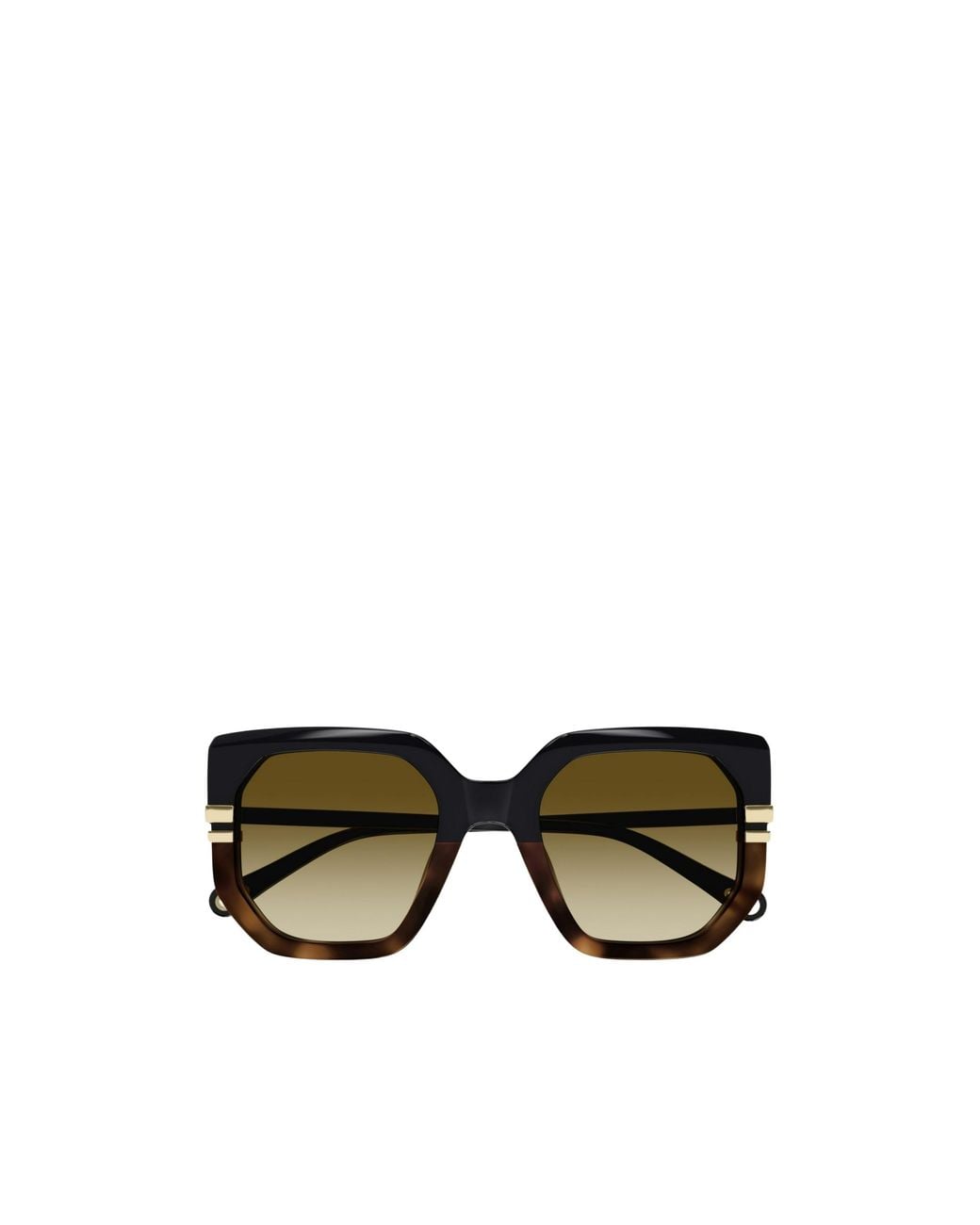 Chloé Black Chloé Eyewear Oversized Square Frame Sunglasses