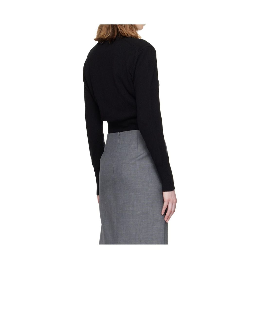 CECILIE BAHNSEN Black Cbdua Long-Sleeves Cardigan