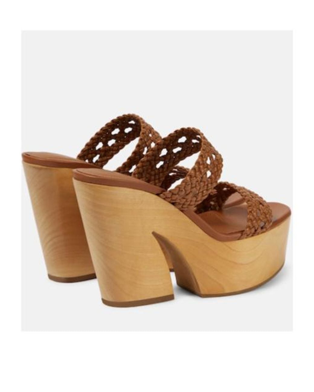 Malone Souliers Brown Pamela Leather Platform Sandals