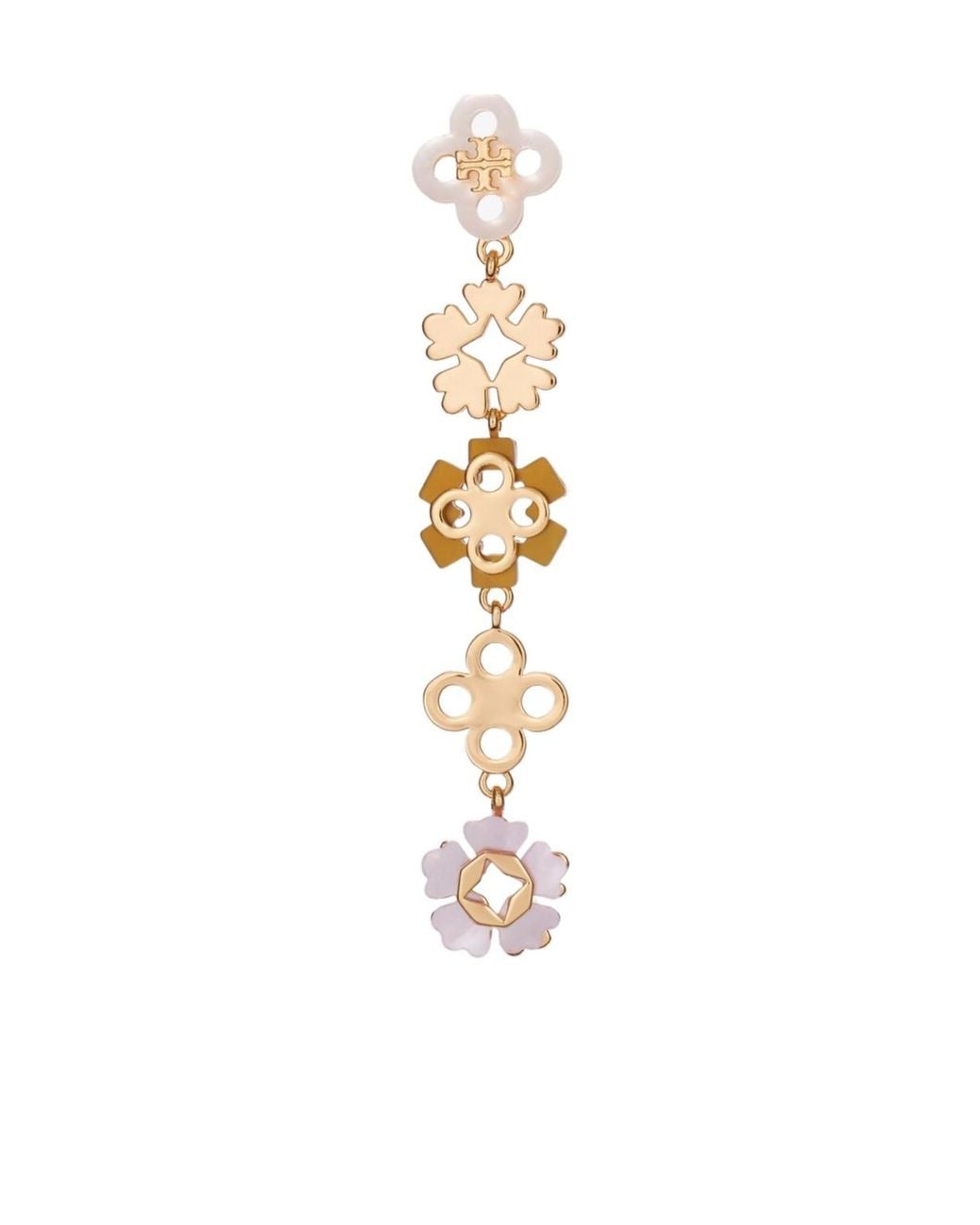 Tory Burch Metallic Forget Me Not Linear Earrings