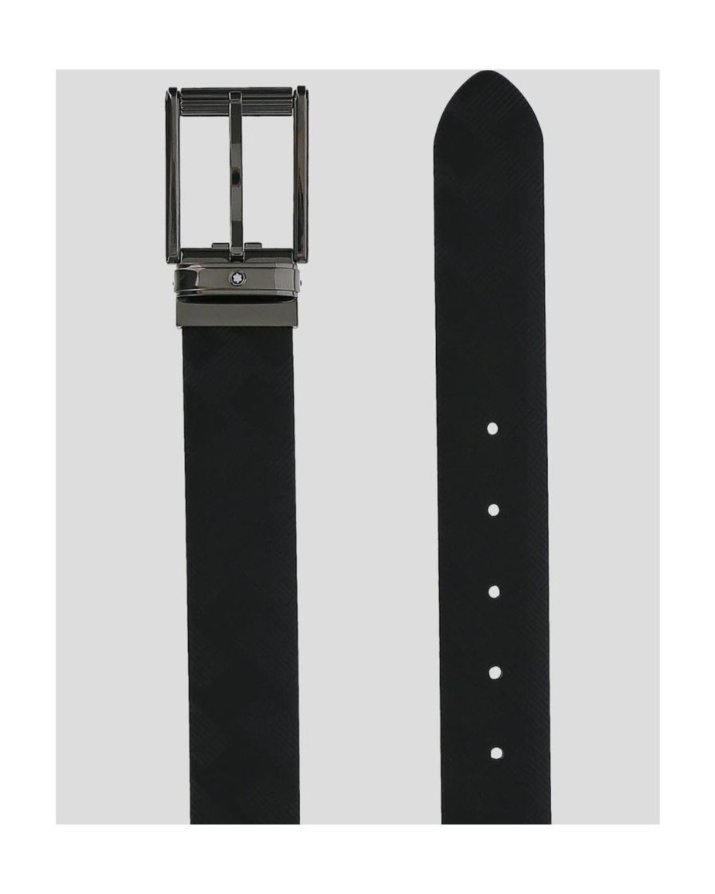Montblanc White Textured 30Mm Belt for men