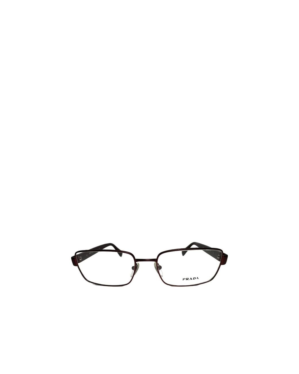 Prada White Logo Flat Mirror