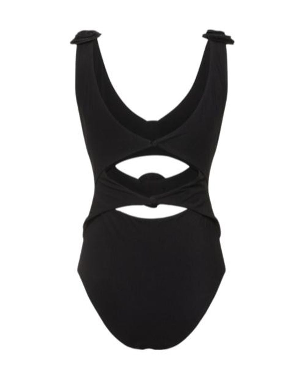 Magda Butrym Black Hollowed-Out Jumpsuit