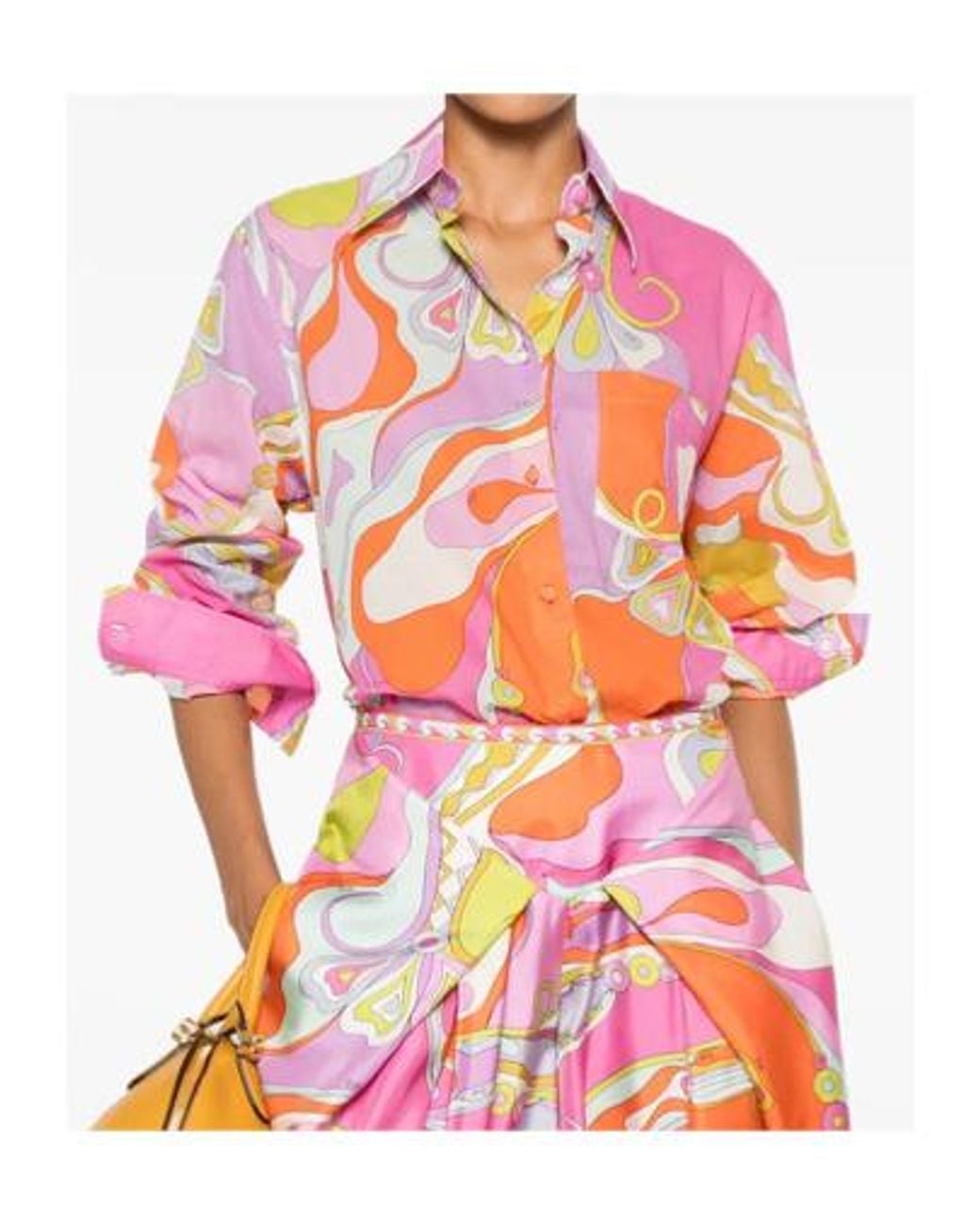 Emilio Pucci Pink Pucci All-Over Printed Button-Up Shirt