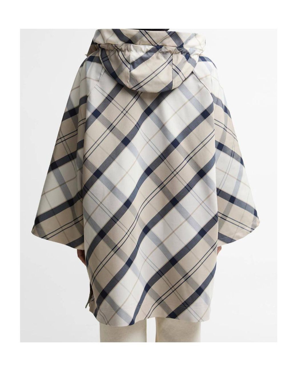 Barbour Metallic Kinsale Tartan Showerproof Cape
