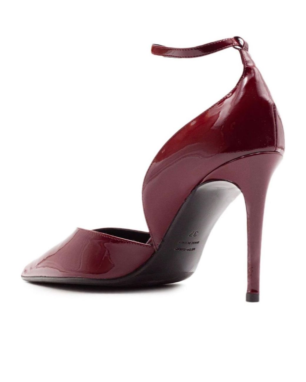 Chantal Thomass Red Chantal Side-Cut Ankle-Strap Heeled Pumps