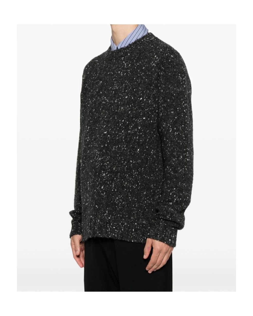 The Row Black Long-Sleeved Sweater for men