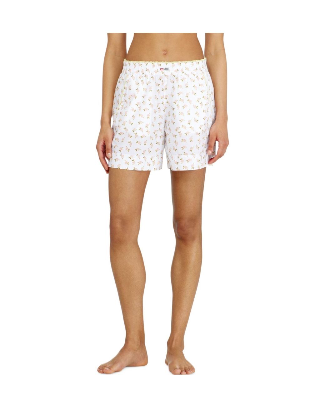 DIESEL White Pansy-D-Core Shorts