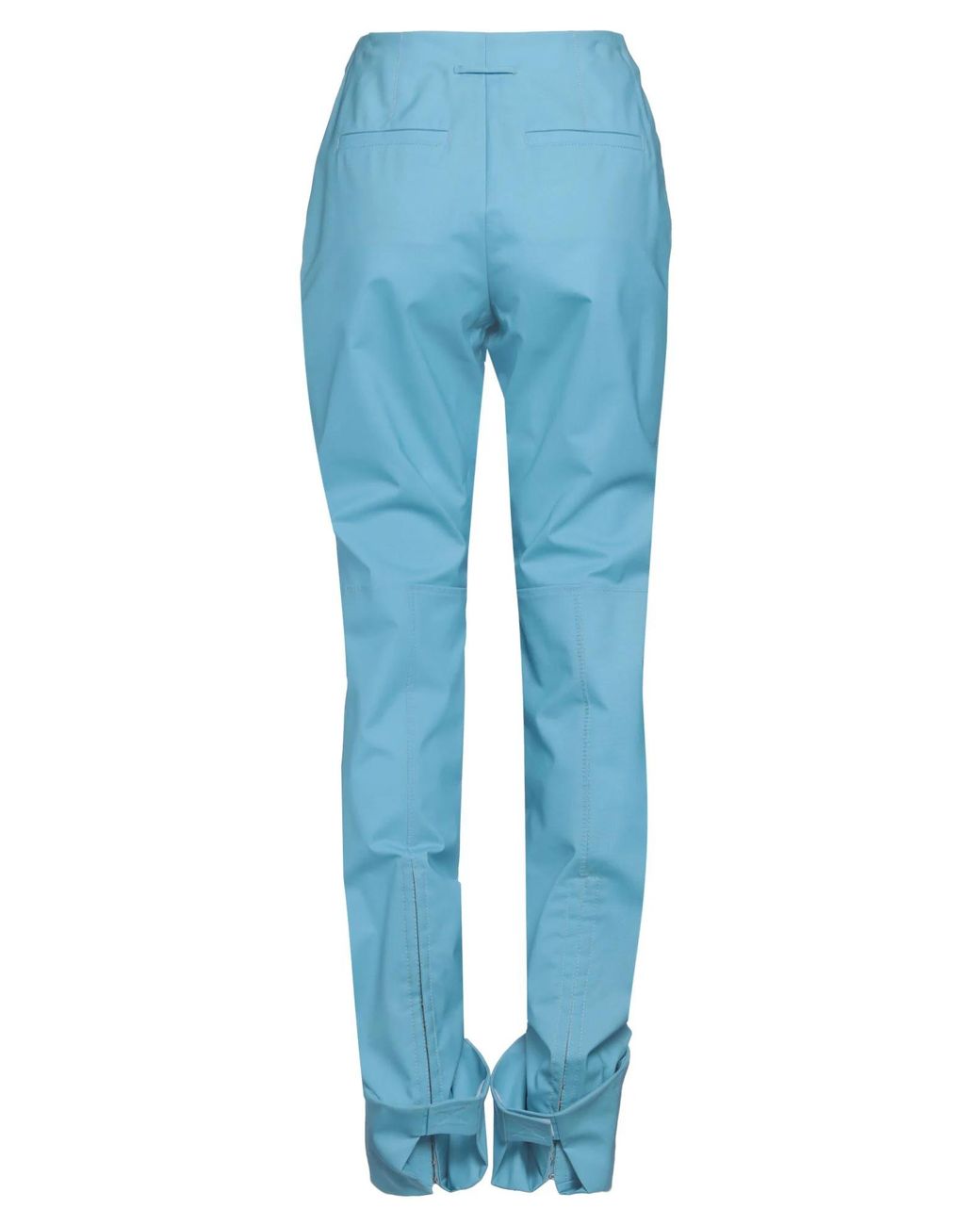 Jacquemus Blue Solid-Color Wool Trousers