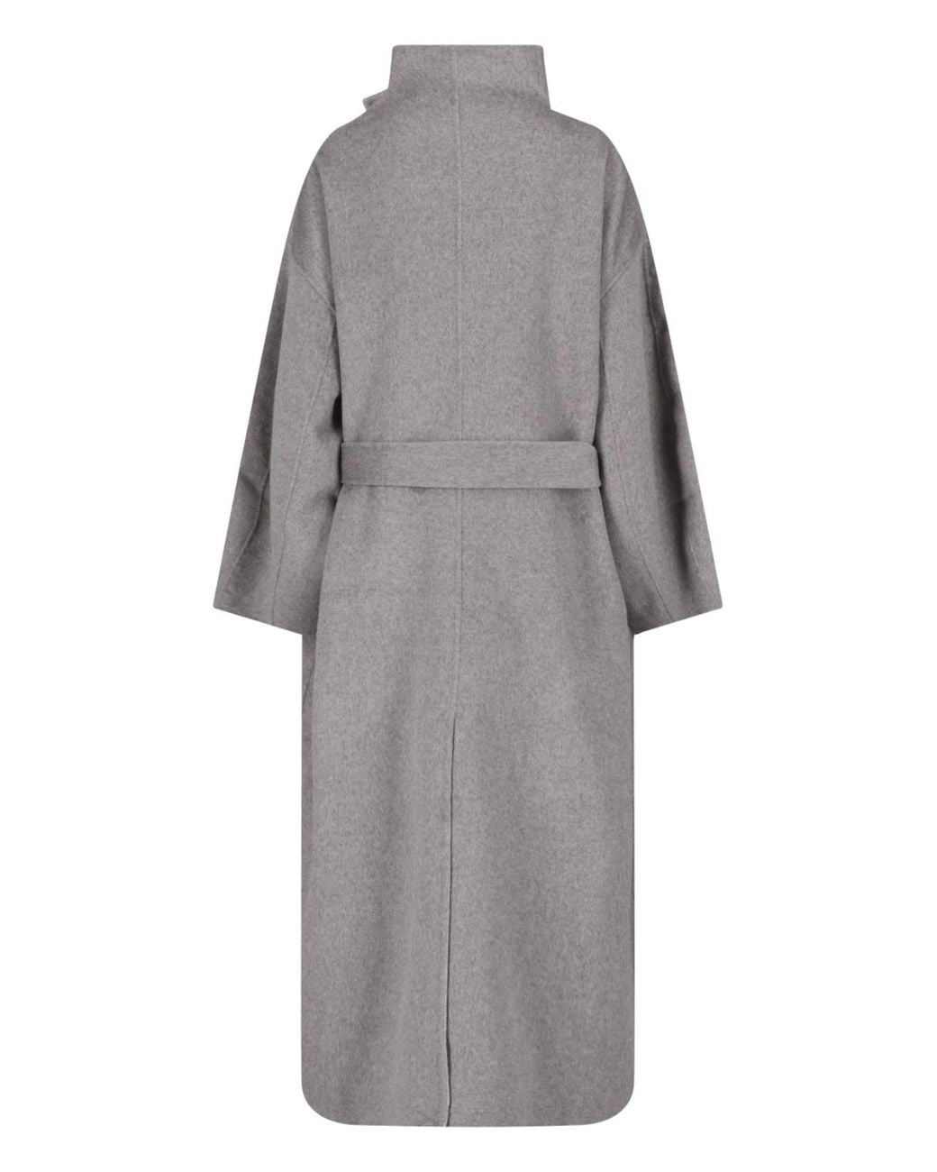 Frankie Shop Gray Leroy Reversible Funnel-Neck Coat