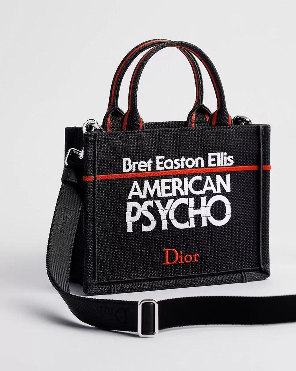 Dior Black Mini Book Tote With Strap for men