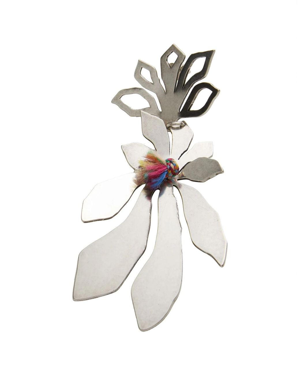 Isabel Marant White Metal Earrings