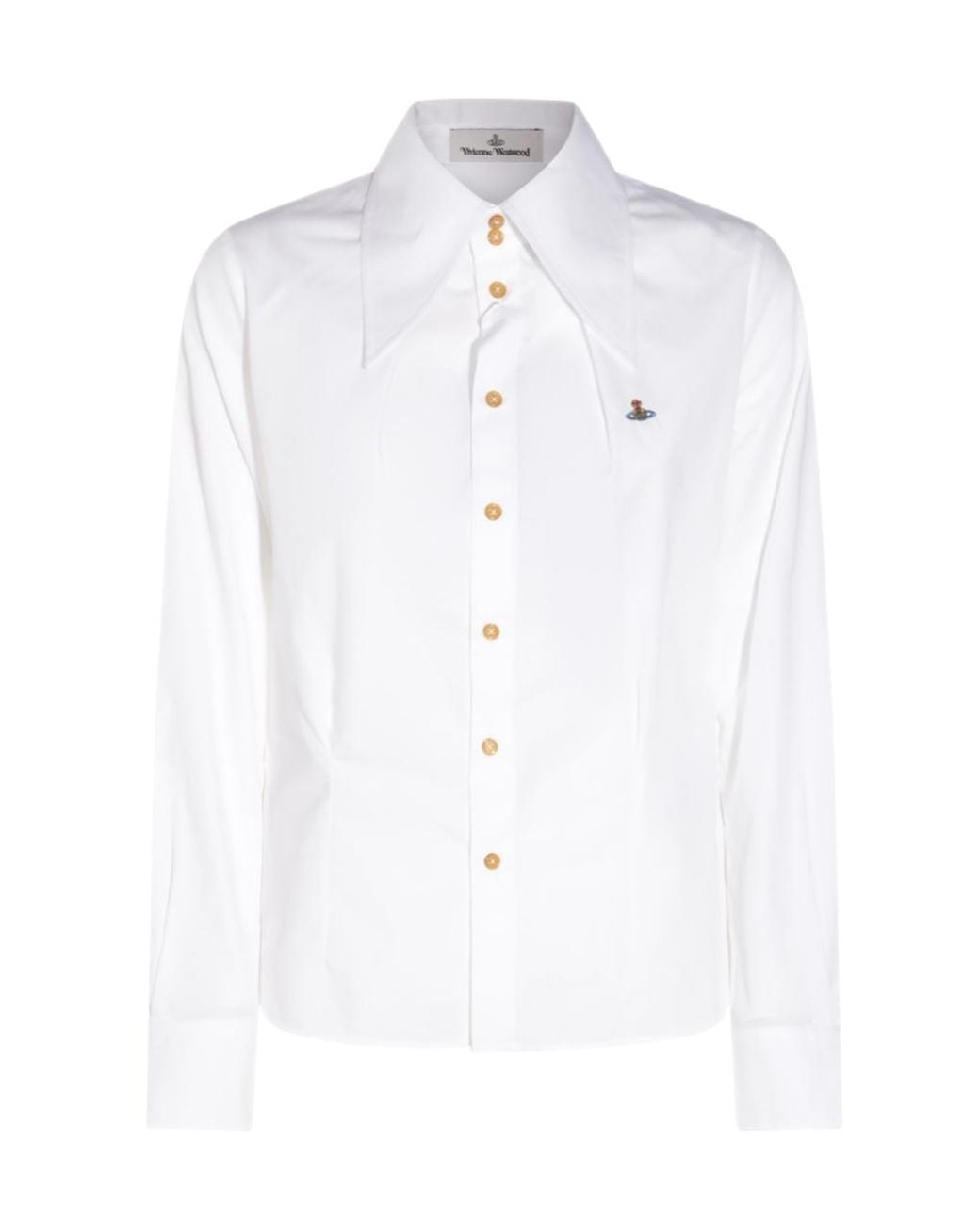 Vivienne Westwood White Orb Embroidered Shirt