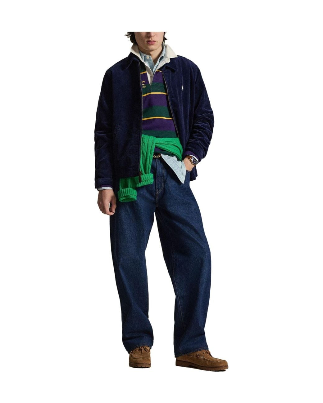 Polo Ralph Lauren Blue Lightweight Windproof Outerwear for men