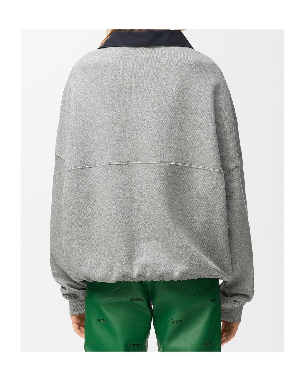Loewe Gray Medium-Weight Fleece Sweatshirt