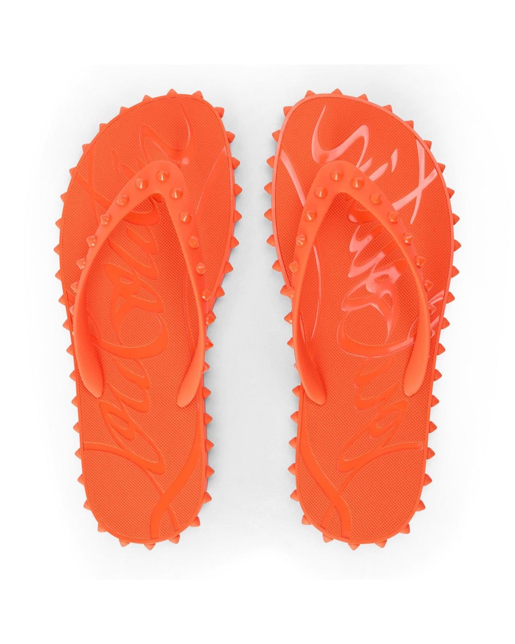 Christian Louboutin Orange Rivet Cold Drag