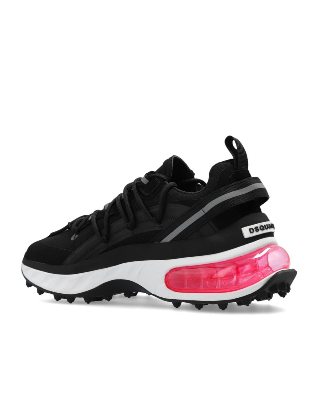 DSquared² Black Reflective-Detailed Chunky Lace-Up Sneakers